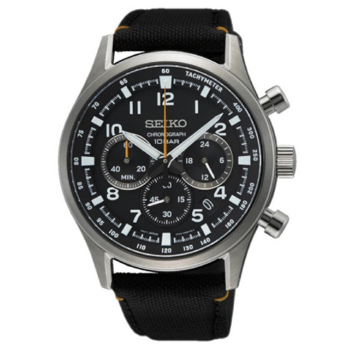 Reloj Seiko Crono Neo Sport 43mm esfera negra