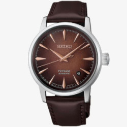 Reloj Seiko Presage Cocktail Time Whiskey Mist 38.5mm esfera marrón