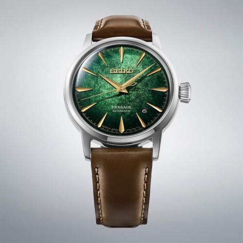 Reloj Seiko Presage Cocktail Time Mint Mist 38.5mm esfera verde