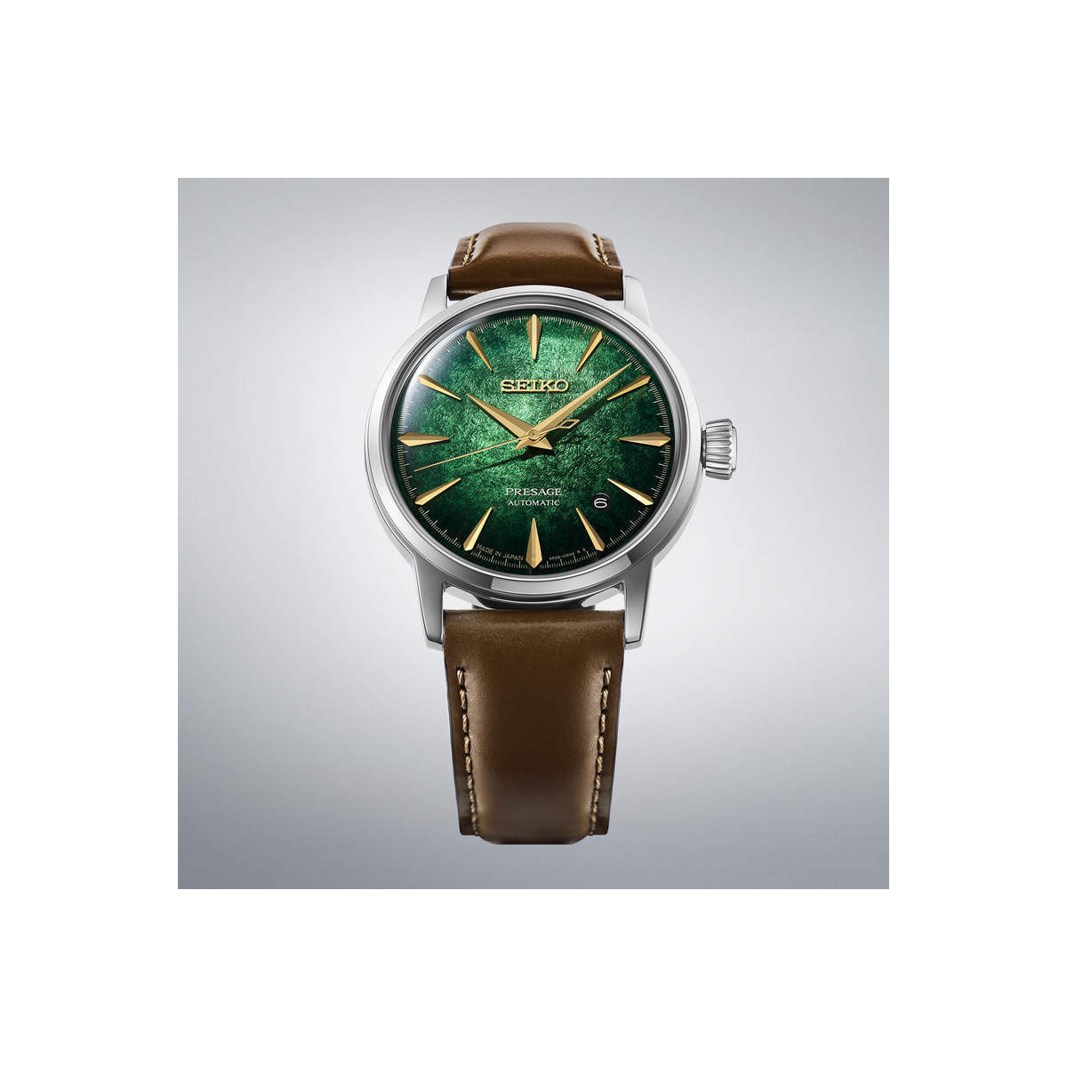 Reloj Seiko Presage Cocktail Time Mint Mist 38.5mm esfera verde