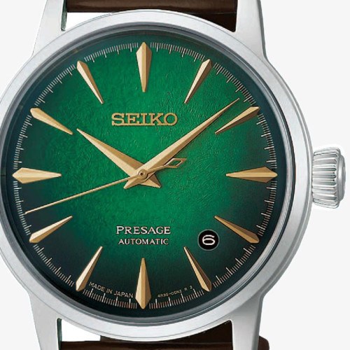 Reloj Seiko Presage Cocktail Time Mint Mist 38.5mm esfera verde