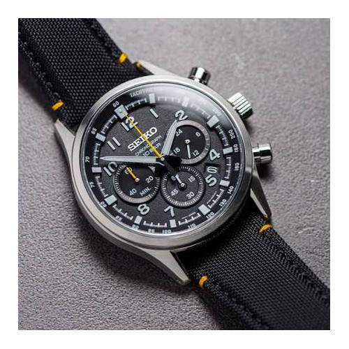 Reloj Seiko Crono Neo Sport 43mm esfera negra