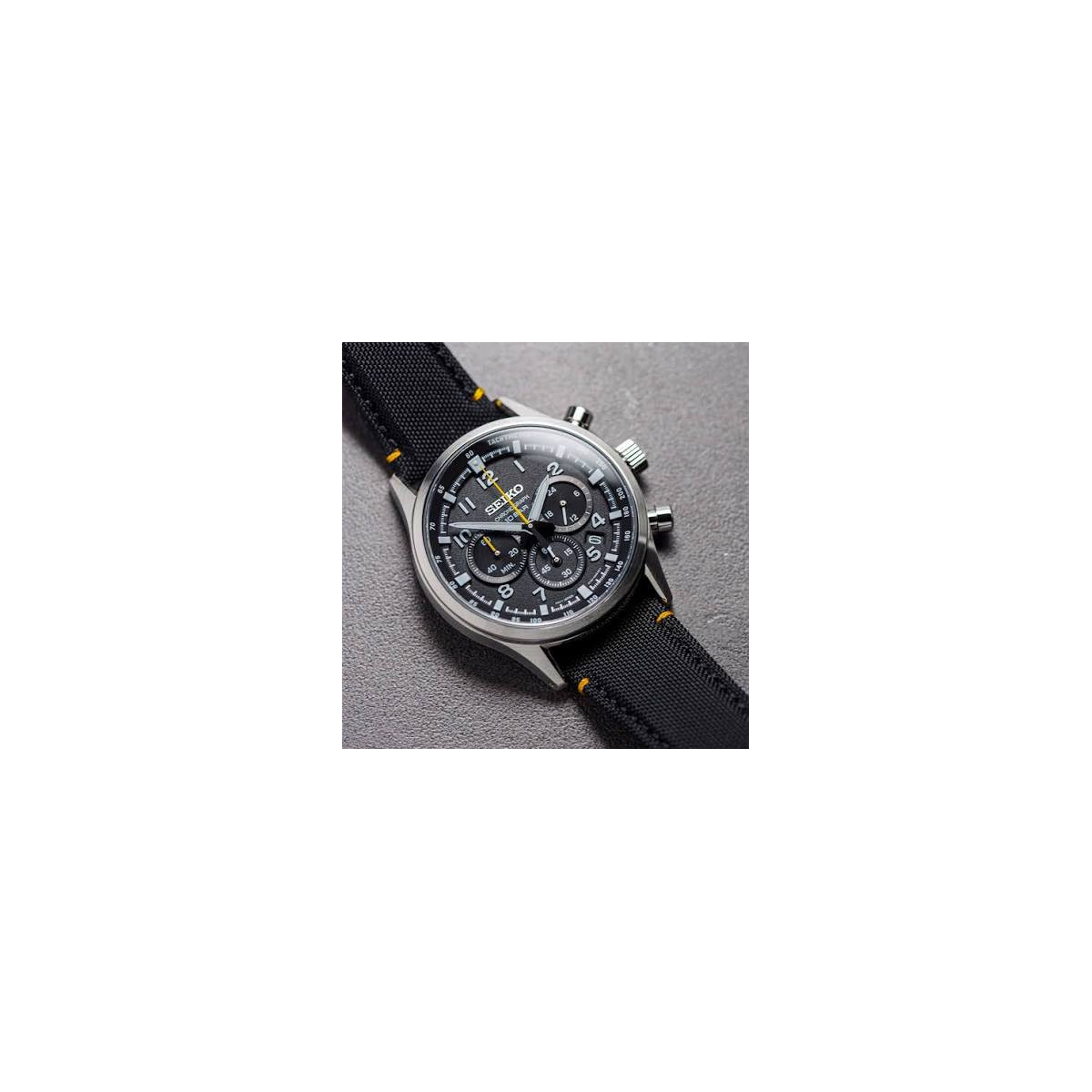 Reloj Seiko Crono Neo Sport 43mm esfera negra