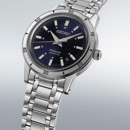 Reloj Seiko Presage Style 60's 4R35 esf azul 39mm