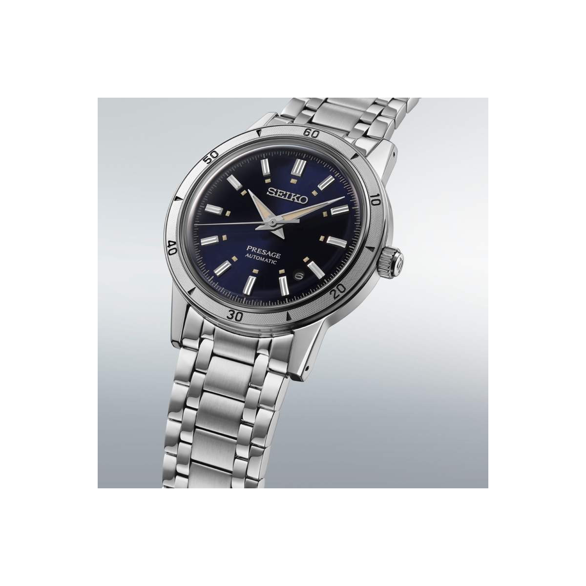 Reloj Seiko Presage Style 60's 4R35 esf azul 39mm