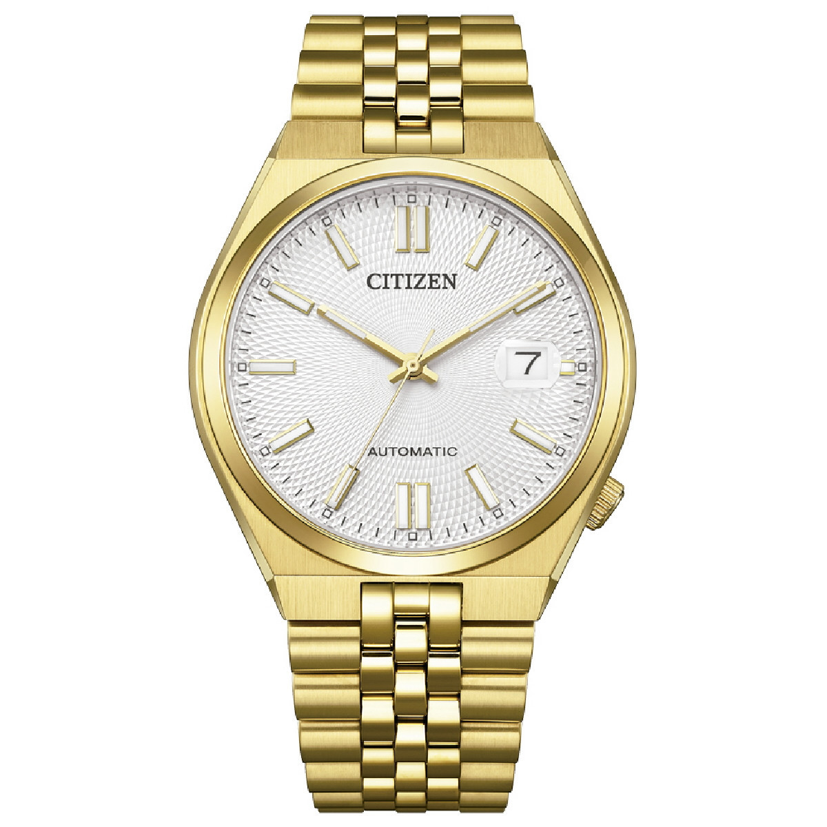 Reloj Citizen Auto Tsuyosa para hombre y mujer dorado 40mm