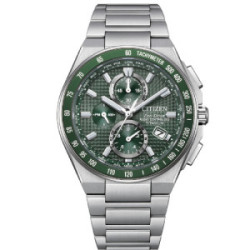 Reloj Citizen SuperTitanium Crono Radiocontrolado esfera verde 42mm