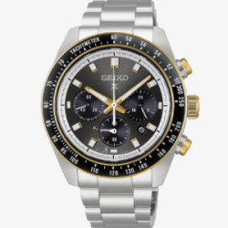 Reloj Seiko Prospex Speedtimer Crono Solar esfera Gris
