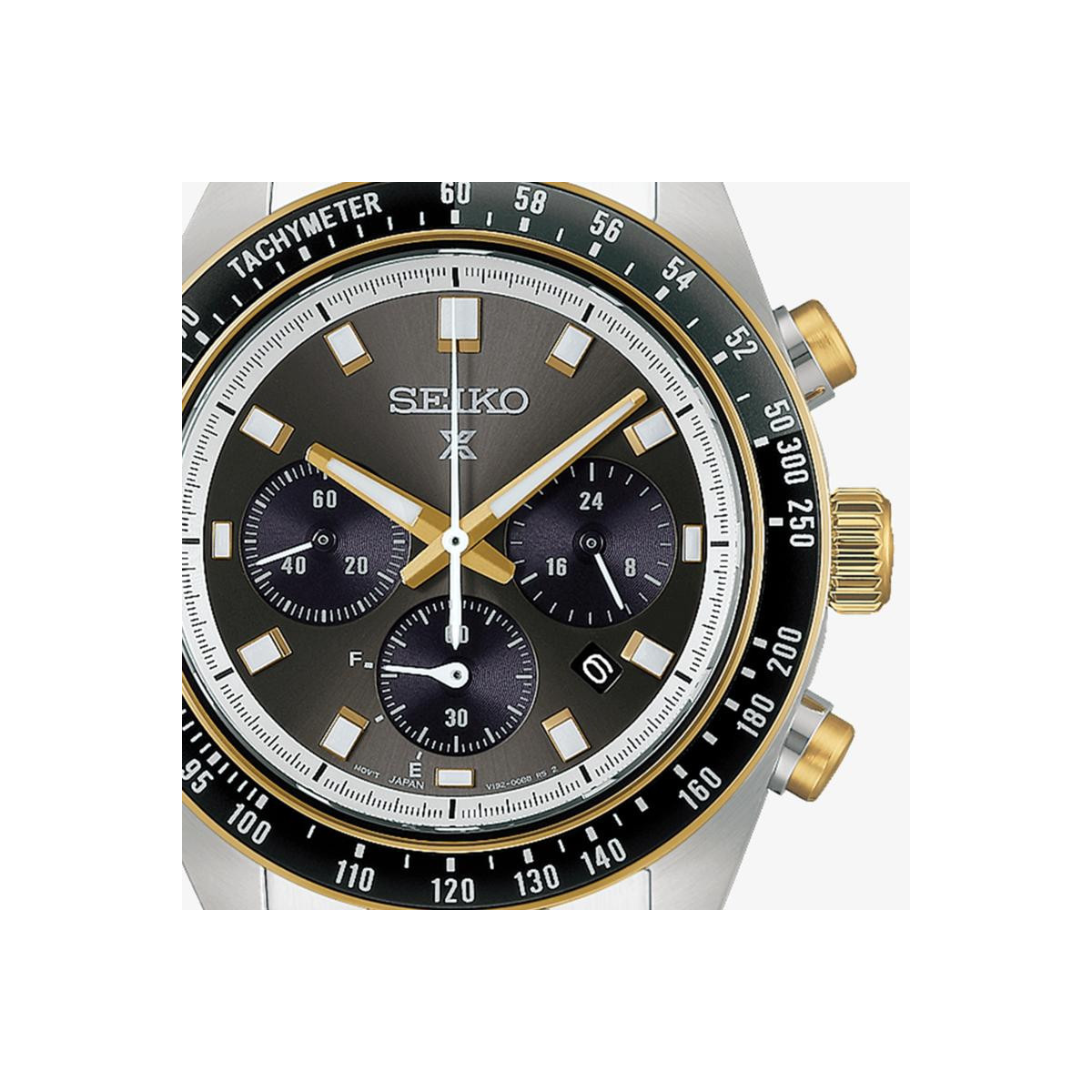 Reloj Seiko Prospex Speedtimer Crono Solar esfera Gris