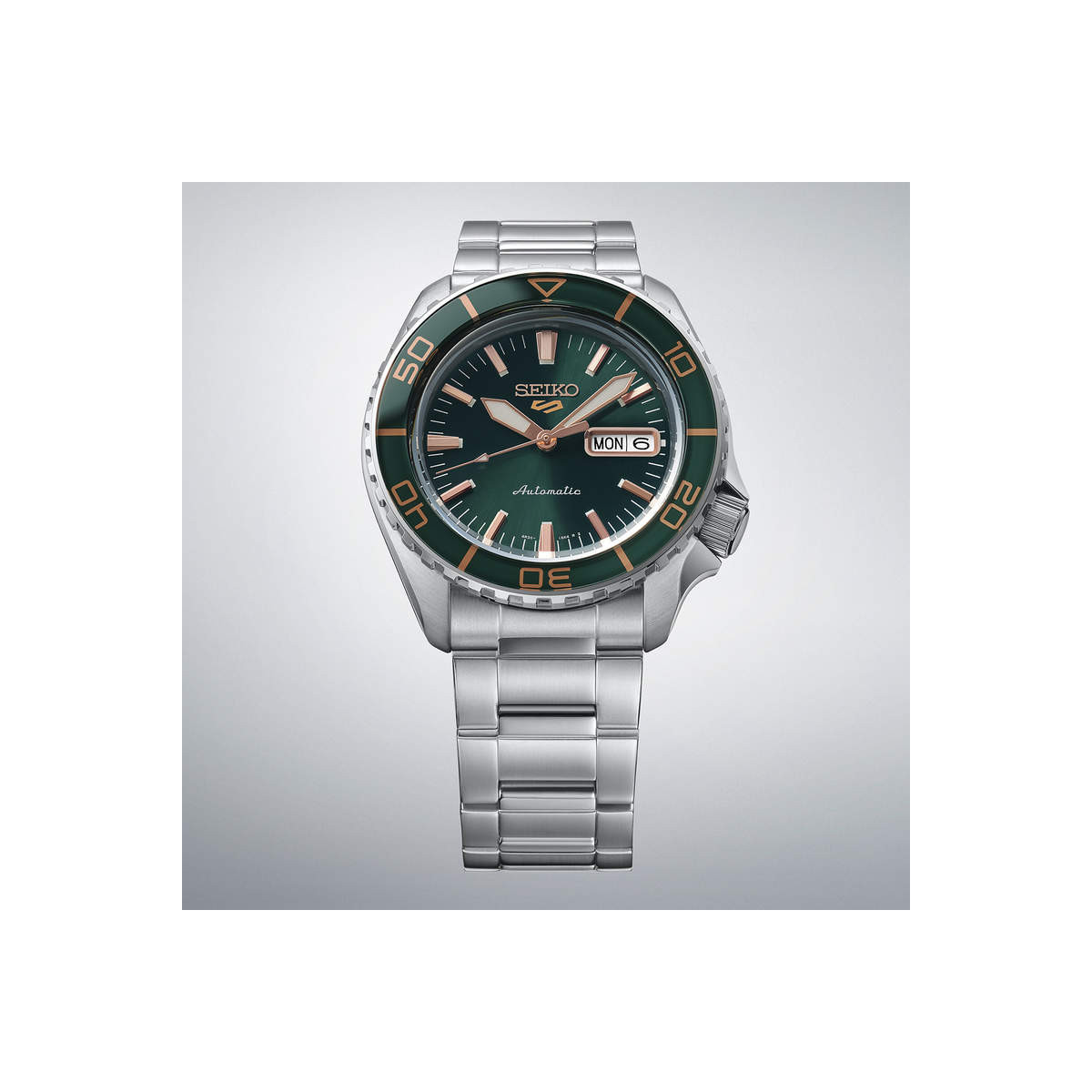 Seiko 5 Sports SKX Suits Verde-Oro Rosa