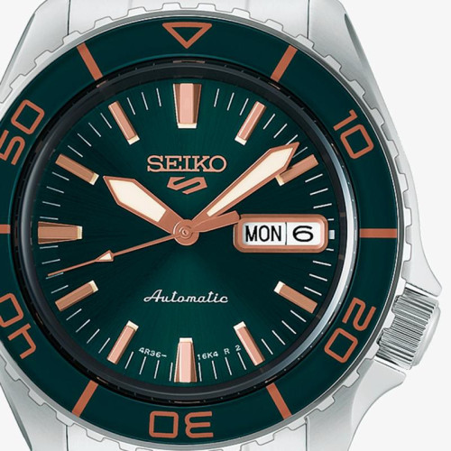 Seiko 5 Sports SKX Suits Verde-Oro Rosa