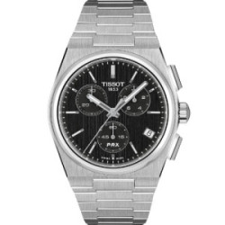 Reloj Tissot PRX Cronógrafo 41 esfera negra