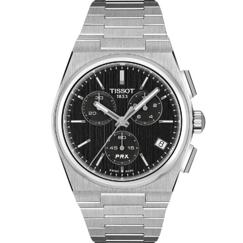 Reloj Tissot PRX Cronógrafo 41 esfera negra