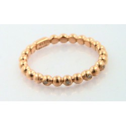 Anillo oro rosa 18k con diamantes