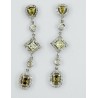 Pendientes oro blanco 750 con diamantes