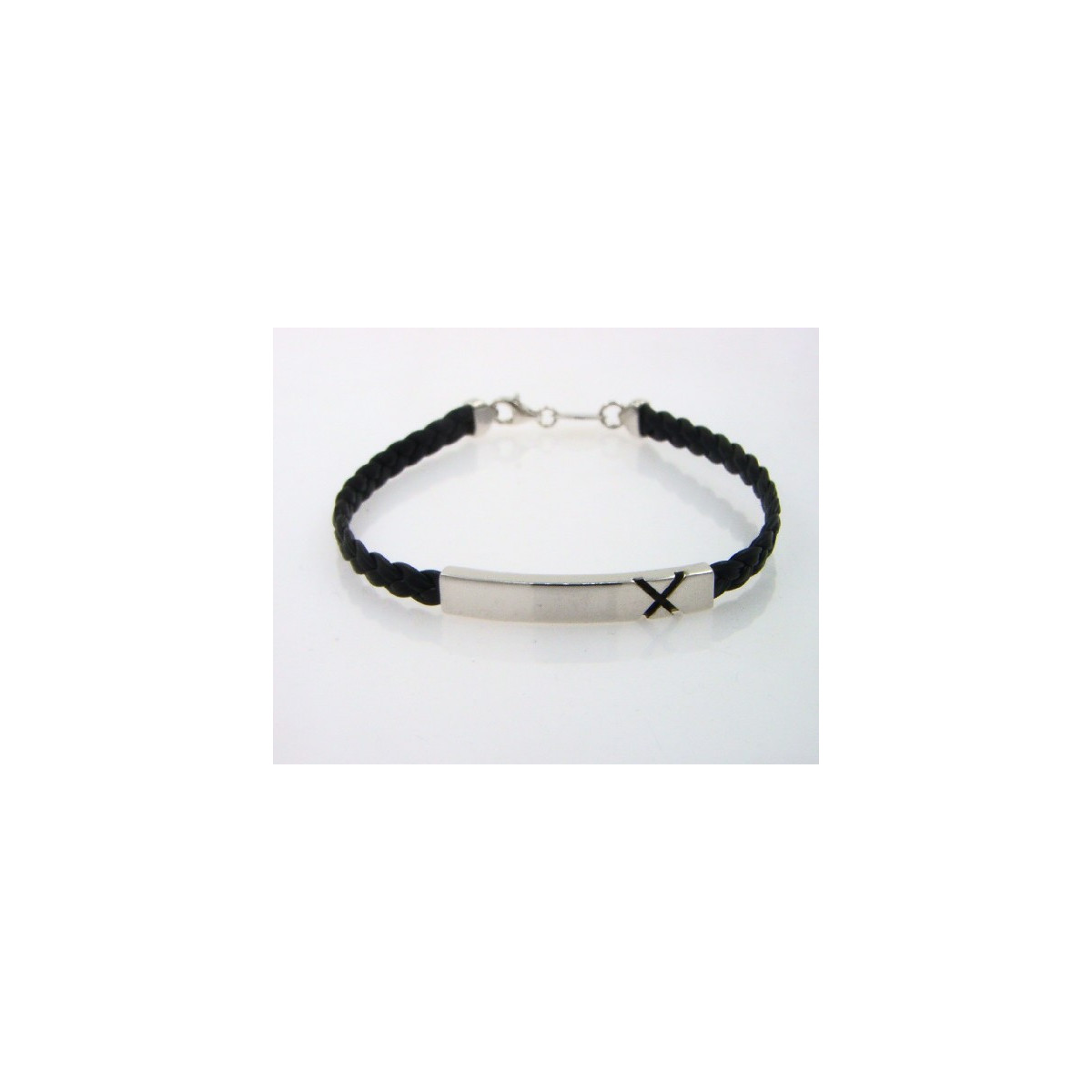 Pulsera de plata 925 con cuero