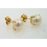 Pendientes oro 750 con perlas