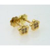 Pendientes oro 750 con circonitas