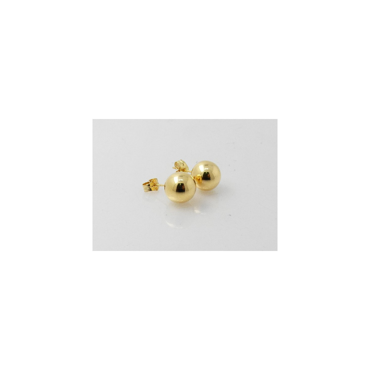 Pendientes oro 750 bola 10mm