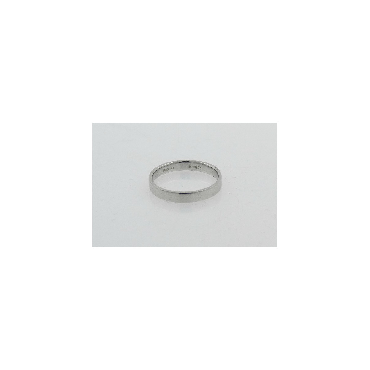 Alianza platino 950 plana de 2.8mm talla 14